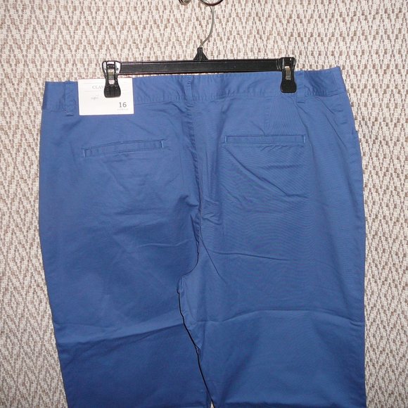 CJ Banks Capri Pants Classic Fit Cotton Stretch with Pockets 16 NWT - Picture 3 of 8